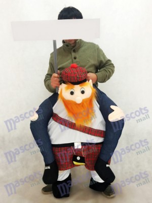 Carry Me Scottish Mascot Costume Ride On Piggy Back Scotsman