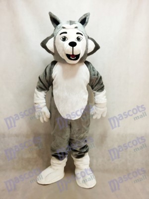 Grey Herman Husky Dog Mascot Costume