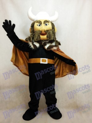 Thor the Giant Viking Mascot Costume with White Hemlet