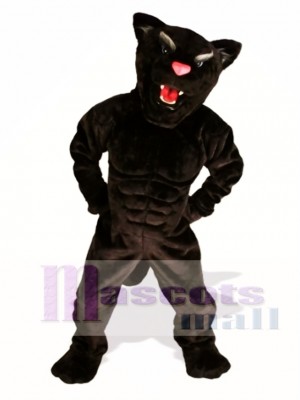 Muscle Panther Mascot Costume