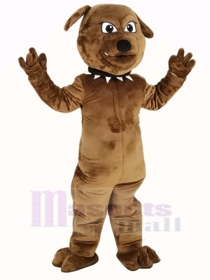 Brown Bulldog Mascot Costume Animal