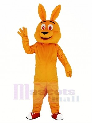 Orange Kangaroo Mascot Costume Cartoon