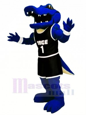 Sport Blue Alligator Mascot Costumes Cartoon