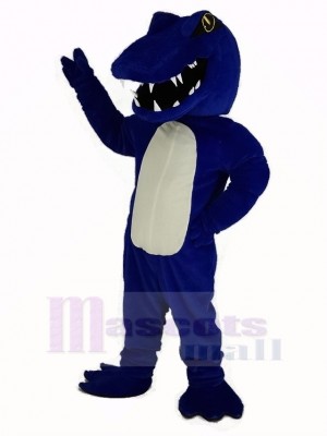 Sport Blue Alligator Mascot Costume