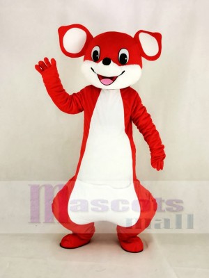 Cute Red Kangaroo Mascot Costume Cartoon