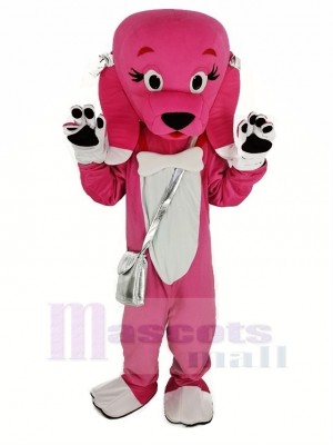 Pink Dog Mascot Costume Animal