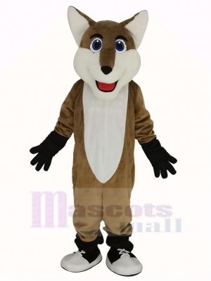 Smiling Fox Mascot Costume