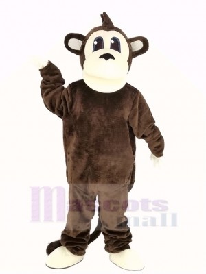 Brown Long Tail Monkey Mascot Costume