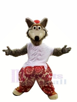 Funny Sport Wolf Mascot Costumes Cartoon