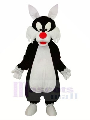 Funny Wolf with Red Nose Mascot Costumes Cartoon