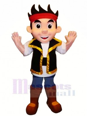 Cool Pirate Jake Mascot Costume Cartoon