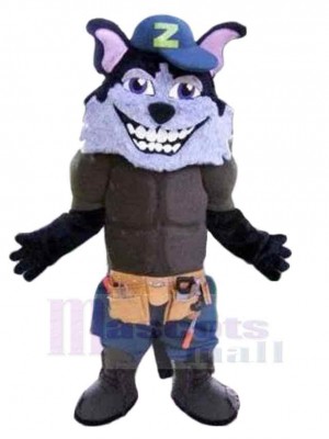 Wolf mascot costume