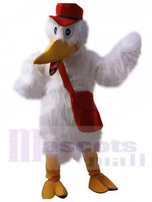 Stork mascot costume