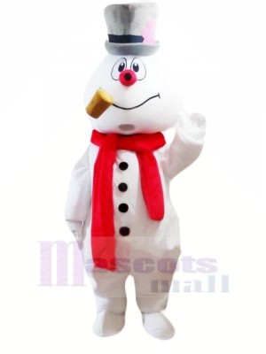 Cute Snowman Mascot Costumes Cartoon Christmas Xmas