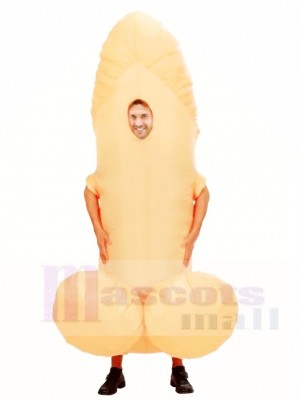 Skin Color Willy Cock Dick Sexy Penis Inflatable Halloween Christmas Costumes for Adults