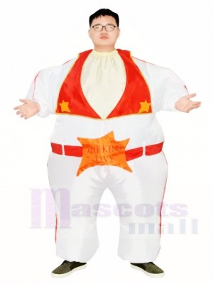 Elvis Presley Singer The King of Rock and Roll Inflatable Halloween Christmas Costumes for Adults