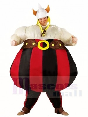 Vikings Asterix Obelix Inflatable Halloween Christmas Costumes for Adults