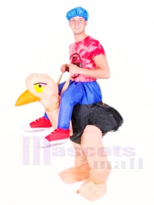 Carry me Ride On Ostrich Inflatable Halloween Christmas Costumes for Adults