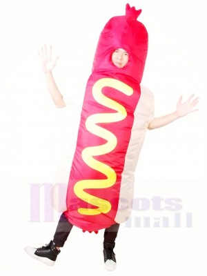 Snack Food Promotion Hot Dog Inflatable Halloween Christmas Costumes for Adults