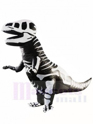 Skeleton T-REX Skull Dinosaur Inflatable Halloween Christmas Costumes for Adults