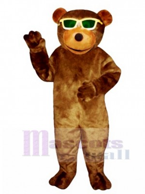 New Bear with Sunglasses Mascot Costume
