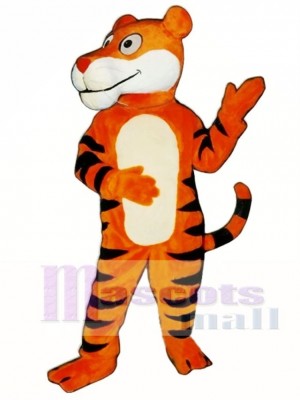 Cute Friendly Tiger Mascot Costume