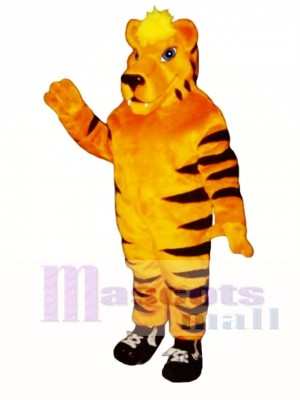 Cute Tiger with Sneakers Mascot Costume