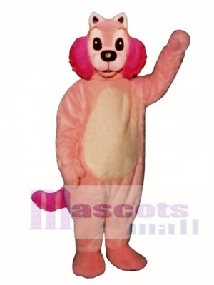 Pink Mink Mascot Costume