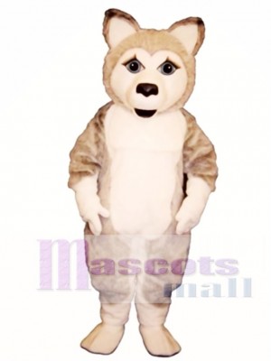 Cute Girl Wolf Mascot Costume