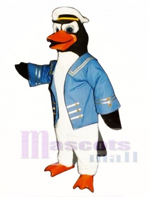 Cute Admiral Perry Penguin Mascot Costume