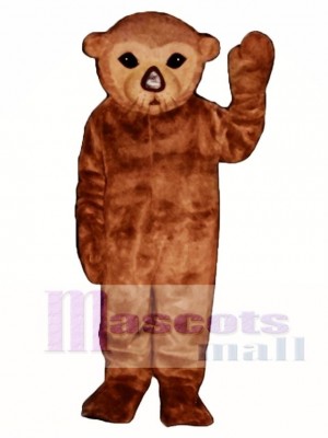 Cute Realistic Sea Otter Mascot Costume