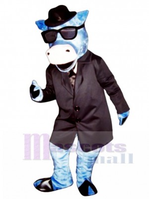 Blues Moo Cattle Mascot Costume