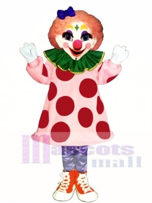 Girl Clown Mascot Costume