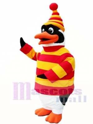 Red and Yellow Penguin Mascot Costumes Animal