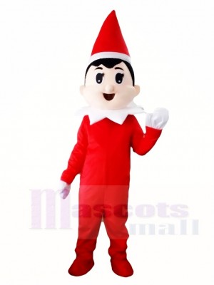 Red Hat Xmas Christmas Boy Mascot Costumes Halloween Cartoon