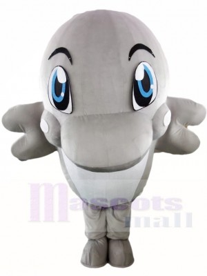 Grey Dolphin Mascot Costumes Ocean 