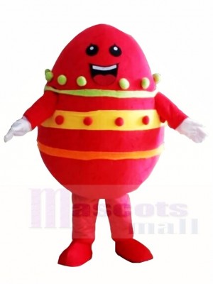 Red Paschal Easter Egg Mascot Costumes 