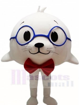 Cute White Sea Lion Seal Mascot Costumes Animal 