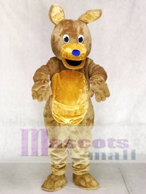 Blue Nose Brown Kangaroo Mascot Costumes Animal