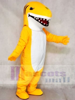 Custom Color Yellow Shark Mascot Costumes Animal Sea 
