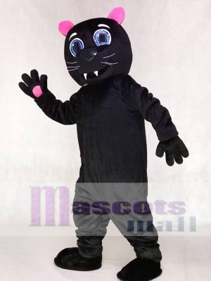 Red Ears and Paws Black Sir Purr of the Carolina Panthers Mascot Costumes