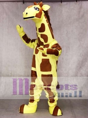 Cute Yellow Giraffe Mascot Costume Animal