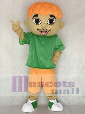 Cartoon DJ Boy Singer Artist Mascot Costume People 