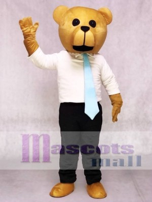 New Bruce Bear with Tie Mascot Costumes Animal