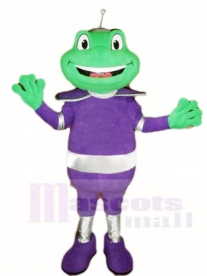 Frog in Purple Suit Mascot Costumes Animal