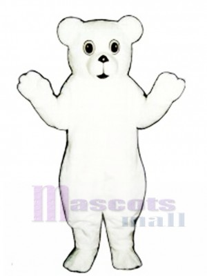 Snow Bear Cub Mascot Costume