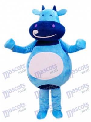 Blue Cattle Calf Mascot Costume