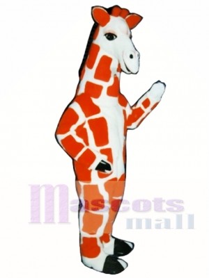 Red Giraffe Mascot Costume