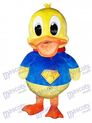 Blue Suit Duck Mascot Costume