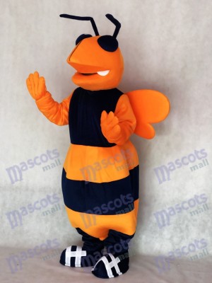 Orange and Navy Blue Adult Hornet Bee Mascot Costume